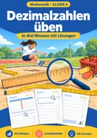 Vorschau - Arbeitsblätter - Dezimalzahlen Klasse 6 – Arbeitsblätter - Deckblatt