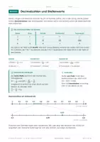 Vorschau - Arbeitsblätter - Dezimalzahlen Klasse 6 – Arbeitsblätter - Seite 3