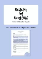 Vorschau - Arbeitsblätter - Regeln im Konflikt - Regeln abwägen - Deckblatt