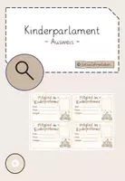 Vorschau - Poster - Ausweis Kinderparlament - Deckblatt