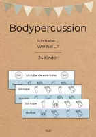 Vorschau - Spiele - Ich habe, wer hat? - Rhythmus und Bodypercussion Spiel für 24 Kinder - Deckblatt