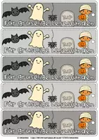 Vorschau - Mal- und Bastelvorlagen - Lesezeichen | Halloween | Für gruselige Lesestunden - Seite 3