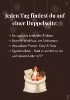 Vorschau - Lehrpläne/Lehrermaterial - KI-Adventskalender 2026 für Lehrkräfte - Seite 1
