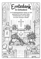 Vorschau - Arbeitsblätter - Erntedank- 8 Ausmalbilder für den Religionsunterricht - Seite 3