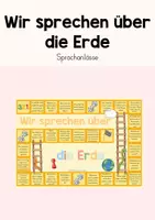 Vorschau - Spiele - Brettspiel zu Sprechanlässen zum Thema "Erde" - Deckblatt