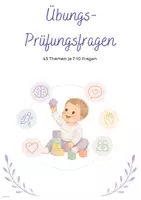 Vorschau - Arbeitsblätter - Übungs-Prüfungsfragen für die Kinderpflege – 43 Themen zum Lernen & Wiederholen - Deckblatt