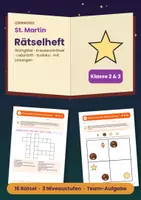 Vorschau - Arbeitsblätter - St. Martin Rätselheft Klasse 2 und 3 | Kreuzworträtsel & Wortgitter | mit Lösungen - Deckblatt