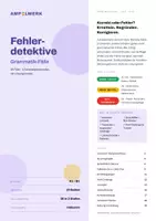Vorschau - Arbeitsblätter - Fehlerdetektive Grammatik Bundle A1–B1 | 5 DaF/DaZ Grammatikspiele mit 180 Fallkarten - Seite 2
