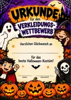 Vorschau - Arbeitsblätter - 🍂 Halloween-Materialpaket – Herbst-Special 🎃 | Rätsel, Verkleidungswettbewerb & Süßes oder Saures | Spiele & Aktionen | Klasse 1–10 | SMV & Halloween-Party - Seite 3