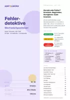 Vorschau - Arbeitsblätter - Wechselpräpositionen A1–B1 | DaF/DaZ Fehlerdetektiv - Seite 1