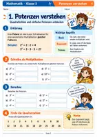 Vorschau - Stundenentwürfe - Potenzen verstehen – Basis, Exponent, Quadrat- & Kubikzahlen sicher anwenden | Mathe Klasse 5 - Deckblatt