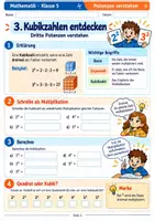 Vorschau - Stundenentwürfe - Potenzen verstehen – Basis, Exponent, Quadrat- & Kubikzahlen sicher anwenden | Mathe Klasse 5 - Seite 2