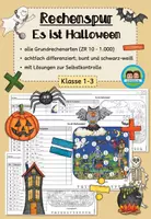 Vorschau - Arbeitsblätter - Halloween - Rechenspur (Klasse 1-4) #oktoberraschungbyextraklasse - Deckblatt