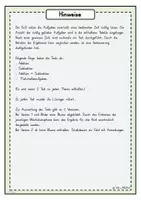 Vorschau - Arbeitsblätter - Speettest, ZR 10, Rechentest, Addition, Subtraktion - Seite 1