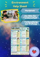 Vorschau - Merkblätter - Environment – Help Sheet: Fakten, Wortschatz und Zusammenhänge - Deckblatt