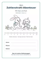 Vorschau - Arbeitsblätter - Zahlenstrahl - Klasse 1-2 - Deckblatt