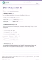 Vorschau - Unterrichtsreihen - ENGLIVA CHECK: Unit 14 · Move and keep fit! (MORE! 2, LP 2023) – Lernzielkontrolle & Test - Seite 1