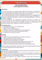 Vorschau - Audio-Dateien - Hey, Hey Geburtstag! - Geburtstagslied für die Schule | 1.-6. Klasse | mit Audio & Noten - Seite 1
