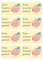 Vorschau - Bildkarten - Wertschätzungkarten / Lobkarten - Seite 1