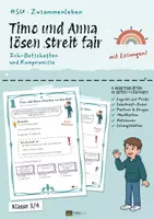 Vorschau - Unterrichtsreihen - Streit fair lösen – Arbeitsblätter HSU Klasse 3/4 - Deckblatt