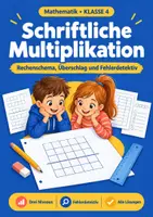 Vorschau - Arbeitsblätter - Schriftliche Multiplikation Klasse 4 - Deckblatt