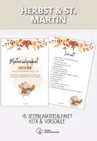 Vorschau - Bildkarten - Herbst & St. Martin – Materialpaket für Kita & Kindergarten - Deckblatt