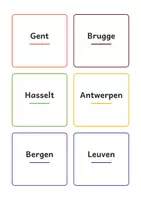Voorbeeld - Flitskaartjes Provinciehoofdplaatsen van België - Pagina 1