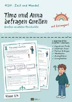 Vorschau - Unterrichtsreihen - Quellen erzählen Geschichte: Arbeitsblätter Sachunterricht 3/4, 41 S. + Lösungen - Deckblatt