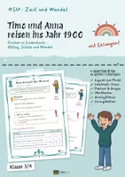 Vorschau - Unterrichtsreihen - Früher in Lindenbach: Arbeitsblätter Sachunterricht 3/4 – 41 Seiten mit Lösungen - Deckblatt