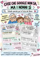 anteprima - Schede informative - Festa dei nonni- Cos’è che Google non sa, ma i nonni sì- Maestra Fab - Pagina di copertina