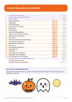 Vorschau - Arbeitsblätter - Halloween Zeitformen Klasse 3 und 4 | Arbeitsblätter Präsens und Präteritum | mit Lösungen - Seite 1
