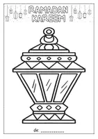 Vista previa - Manualidades / Dibujos para colorear - Ramadán – faroles para colorear - página 3