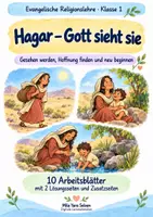 Vorschau - Arbeitsblätter - Hagar – Gott sieht sie | Religion Klasse 1 Arbeitsblätter | Evangelische Religionslehre | 10 Arbeitsblätter als PDF - Deckblatt