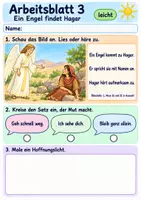 Vorschau - Arbeitsblätter - Hagar – Gott sieht sie | Religion Klasse 1 Arbeitsblätter | Evangelische Religionslehre | 10 Arbeitsblätter als PDF - Seite 3