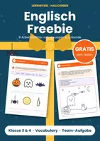 Vorschau - Arbeitsblätter - Halloween Vocabulary Klasse 3 und 4 | 8 Englisch Arbeitsblätter | kostenlos mit Lösungen - Deckblatt