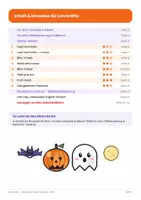 Vorschau - Arbeitsblätter - Halloween Vocabulary Klasse 3 und 4 | 8 Englisch Arbeitsblätter | kostenlos mit Lösungen - Seite 1