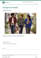 Vorschau - Stundenentwürfe - ENGLIVA LANGUAGE LAB: Unit 15 · Caring for animals (MORE! 2, LP 2023) – Grammatik (So / Neither) - Deckblatt