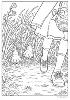Vista previa - Manualidades / Dibujos para colorear - Caperucita Roja – dibujos para colorear - página 1