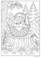 Vista previa - Manualidades / Dibujos para colorear - Caperucita Roja – dibujos para colorear - página 3