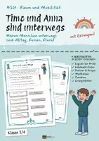 Vorschau - Unterrichtsreihen - Warum Menschen unterwegs sind: Arbeitsblätter Sachunterricht 3/4 mit Lösungen - Seite 1