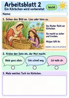 Vorschau - Arbeitsblätter - Mirjam ist mutig | Religion Klasse 1 Arbeitsblätter | Evangelische Religionslehre | 10 Arbeitsblätter als PDF - Seite 2