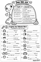 Vorschau - Arbeitsblätter - Das bin ich- Steckbrief und Arbeitsblatt - Seite 2