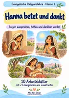 Vorschau - Arbeitsblätter - Hanna betet und dankt | Religion Klasse 1 Arbeitsblätter | Evangelische Religionslehre | 10 Arbeitsblätter als PDF - Deckblatt