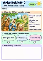 Vorschau - Arbeitsblätter - Hanna betet und dankt | Religion Klasse 1 Arbeitsblätter | Evangelische Religionslehre | 10 Arbeitsblätter als PDF - Seite 2