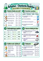 Vorschau - Arbeitsblätter - Chemische Reaktion, Edukte, Produkte, Reaktionsgleichung - Chemie Sek I Klasse 7-9 - Seite 1