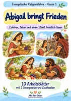 Vorschau - Arbeitsblätter - Abigail bringt Frieden | Religion Klasse 1 Arbeitsblätter | Evangelische Religionslehre | 10 Arbeitsblätter als PDF - Deckblatt