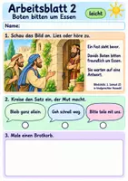 Vorschau - Arbeitsblätter - Abigail bringt Frieden | Religion Klasse 1 Arbeitsblätter | Evangelische Religionslehre | 10 Arbeitsblätter als PDF - Seite 2