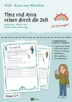 Vorschau - Unterrichtsreihen - Unterwegs früher und heute: Arbeitsblätter Sachunterricht 3/4, 41 S. + Lösungen - Deckblatt