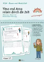 Vorschau - Unterrichtsreihen - Unterwegs früher und heute: Arbeitsblätter Sachunterricht 3/4, 41 S. + Lösungen - Seite 1