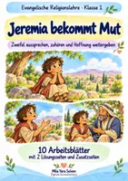 Vorschau - Arbeitsblätter - Jeremia bekommt Mut | Religion Klasse 1 Arbeitsblätter | Evangelische Religionslehre | 10 Arbeitsblätter als PDF - Deckblatt